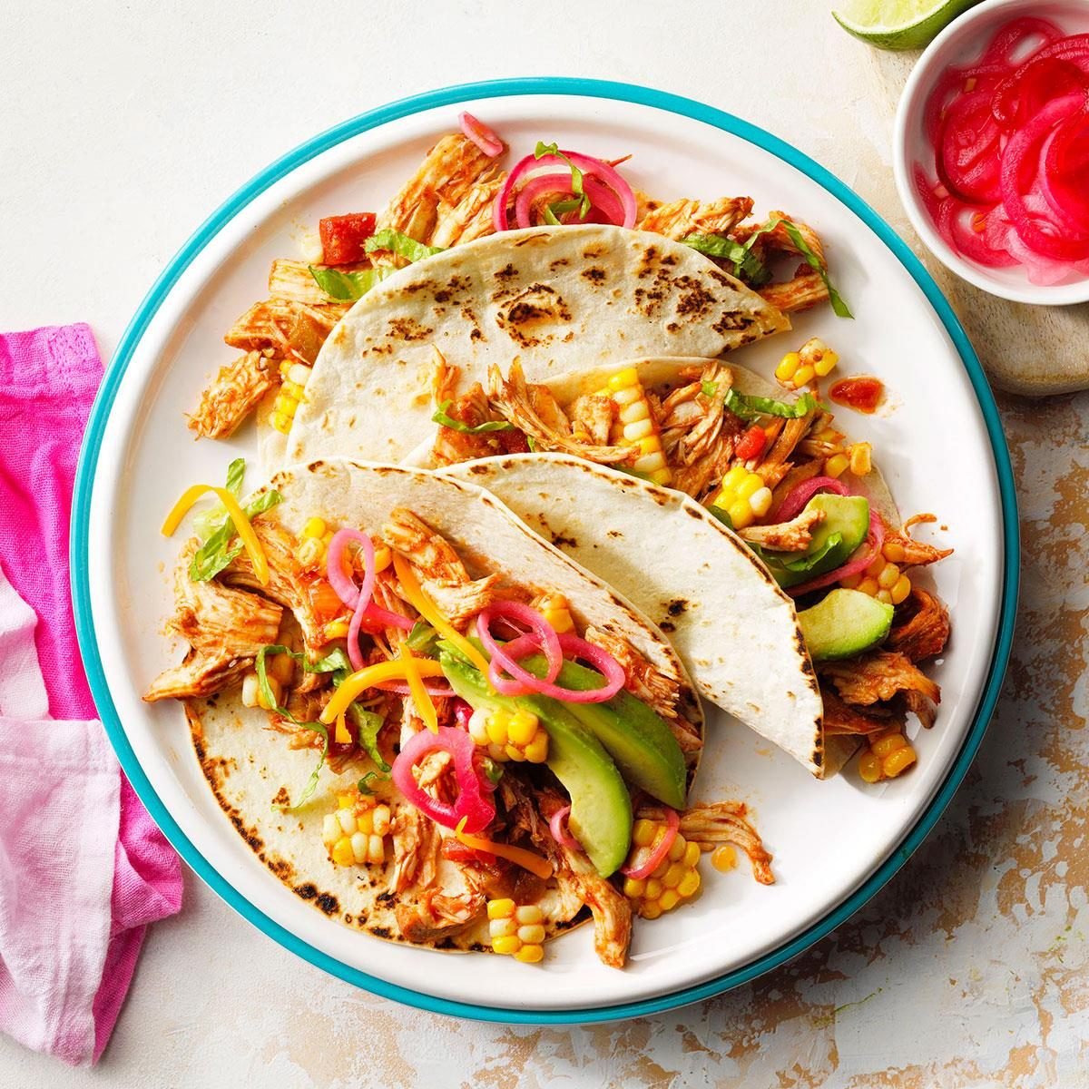 Make Ahead Slow Cooker Chicken Tacos: Freeze for Quick Meals